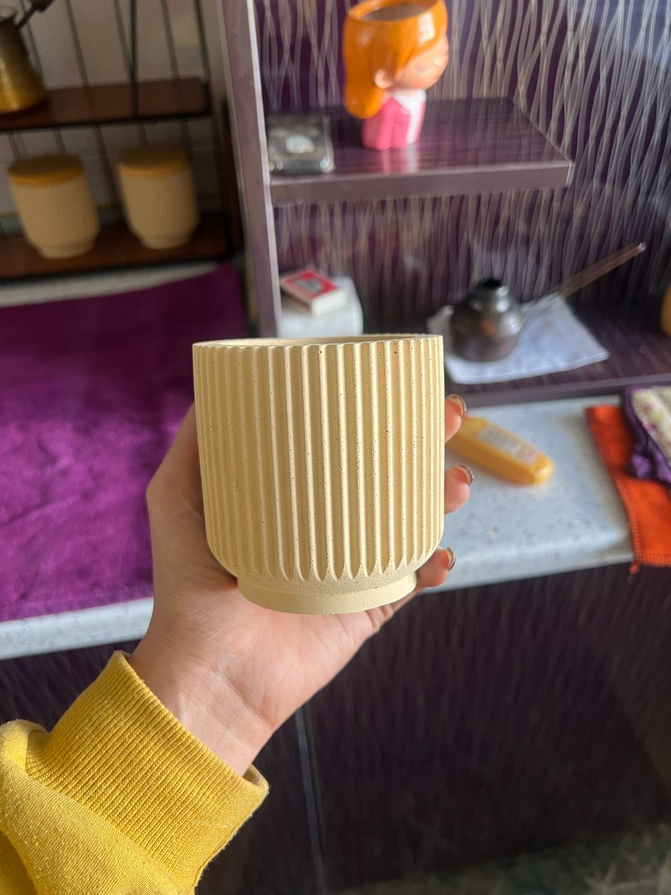 فروش شمع و سنگ مصنوعی